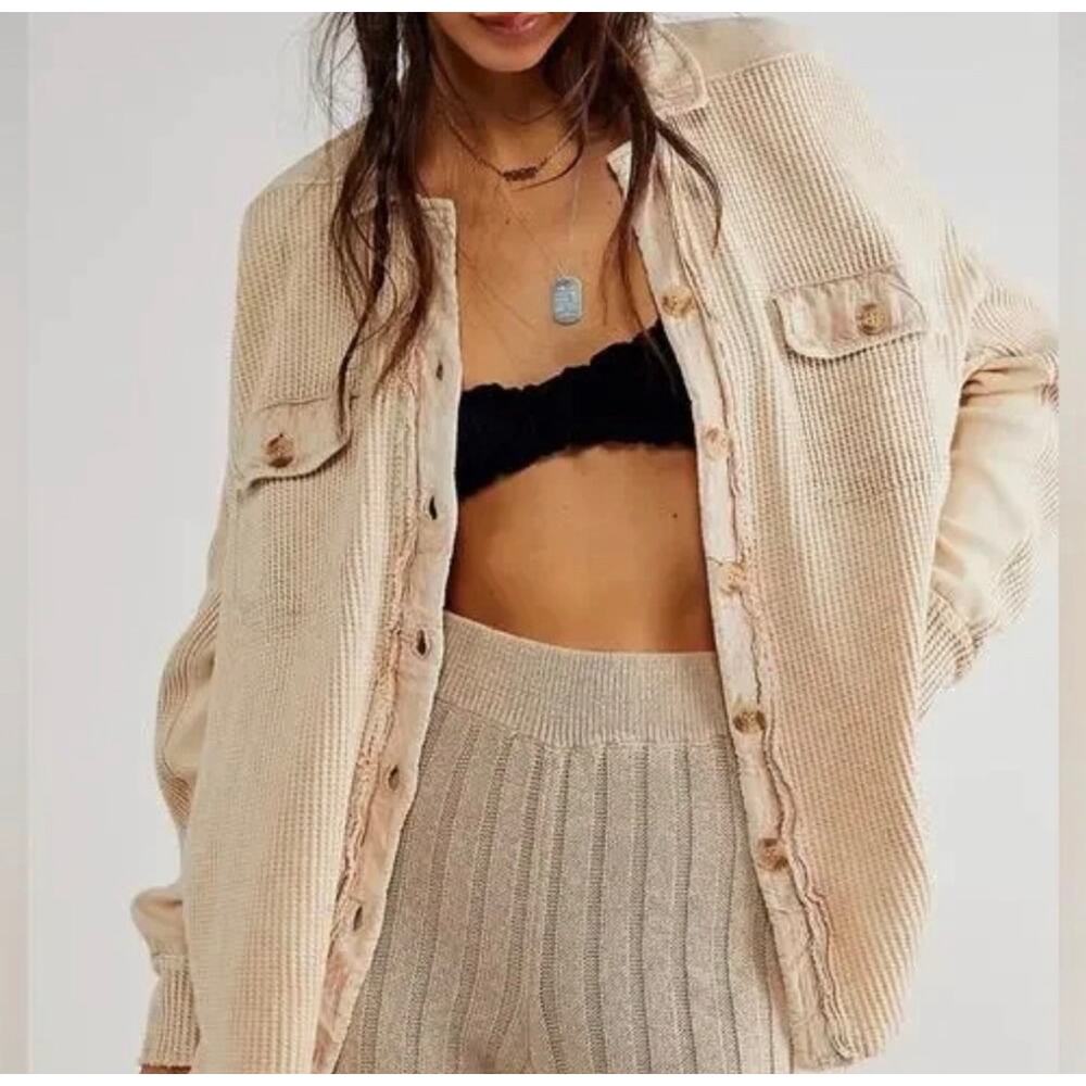 Free People One Scout Jacket Coral Pink Small
